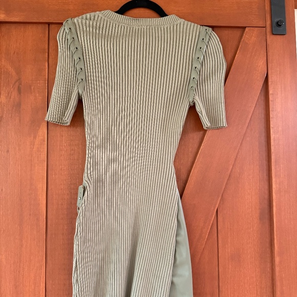 Jonathan Simkhai Intermix Olive Green dress - Picture 7 of 9